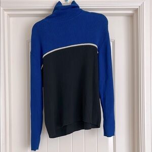 Blue and Black Women's Sweater